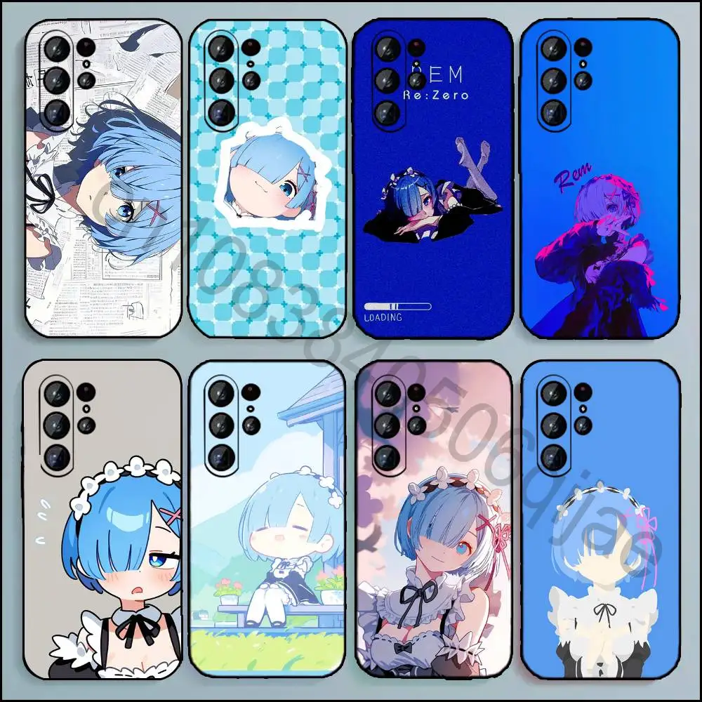 

R-Rem Phone Case For Samsung Galaxy A13,21s,22,31,32,52,53,71,80,A91 Soft Black Shell