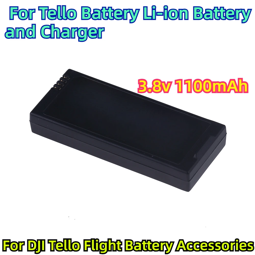 

3.8v 1100mAh For Tello Battery Li-ion Battery and Charger For DJI Tello Flight Battery Accessories