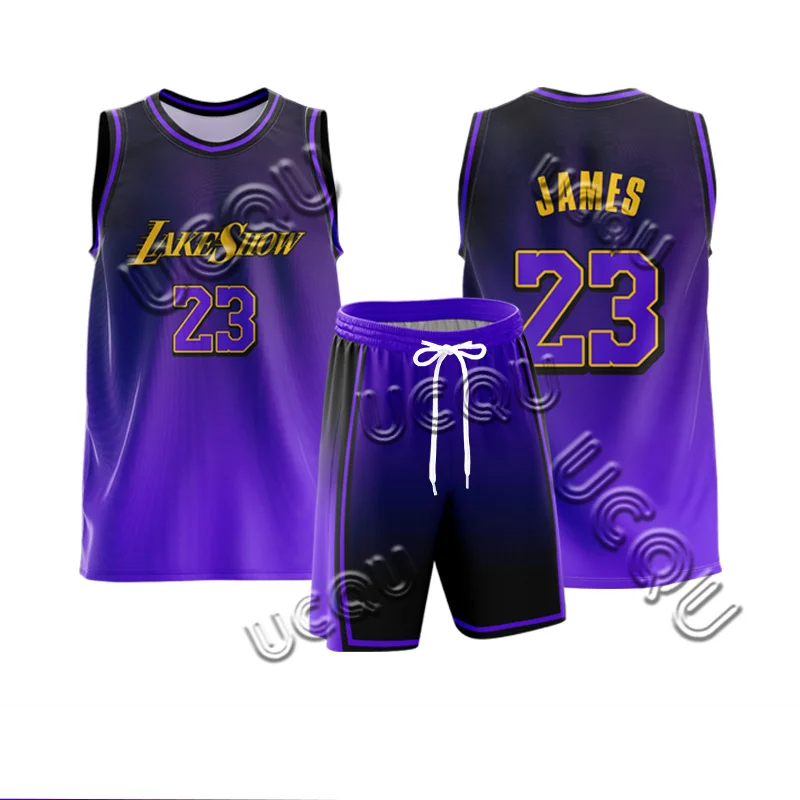 25/26 Basketball Vest Children's Training Vest Men's Women's Lakers No. 23-3 Oversized Breathable Sweat Absorbing Sports Shirt