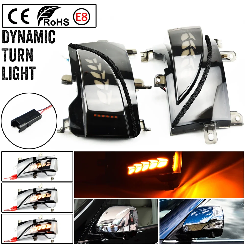 

LED Flashing Turn Singal Light Side For Nissan Patrol Y62 Armada Quest RE52 For Infiniti QX56 QX80 Repeater Lamp Dynamic Indicat