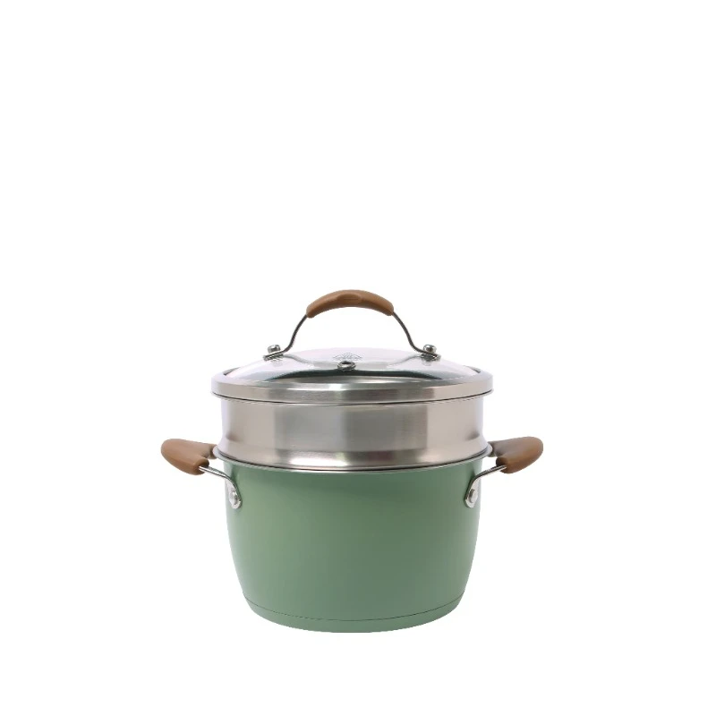 High quality cheap price stainless steel stockpot milk pot steamer set for cooking