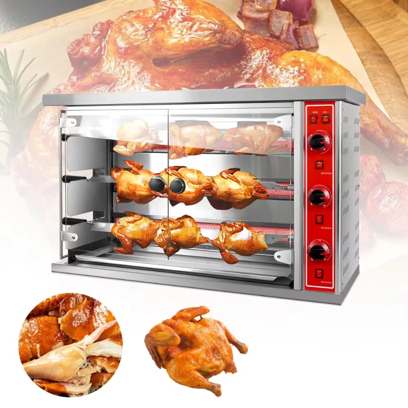 

3/6/9 газовая печь для жарки курицы/спеченной курицы из нержавеющей стали на продажу