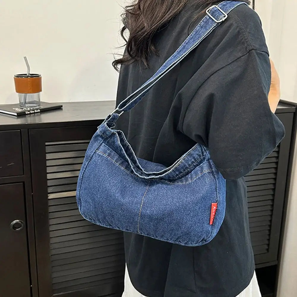 Casual Simplicity Large Shoulder Bags Women High Capacity Shopping bag Crossed Body Denim Bag Women Messenger Bag Crossbody Bags