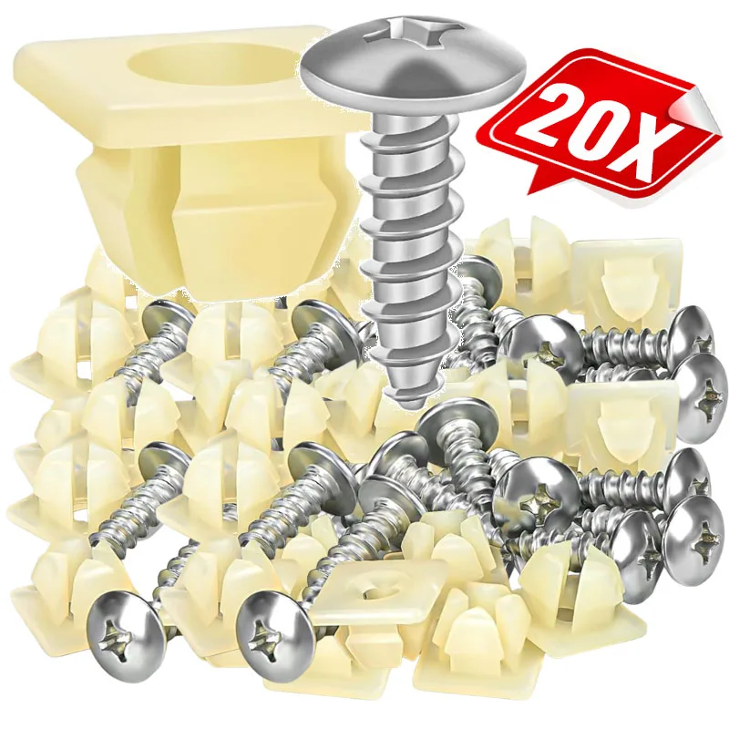 

Держатель гайки для крепления дверной панели, противоугонный саморез, аксессуары, саморез, крепежная защелка для номерного знака автомобиля