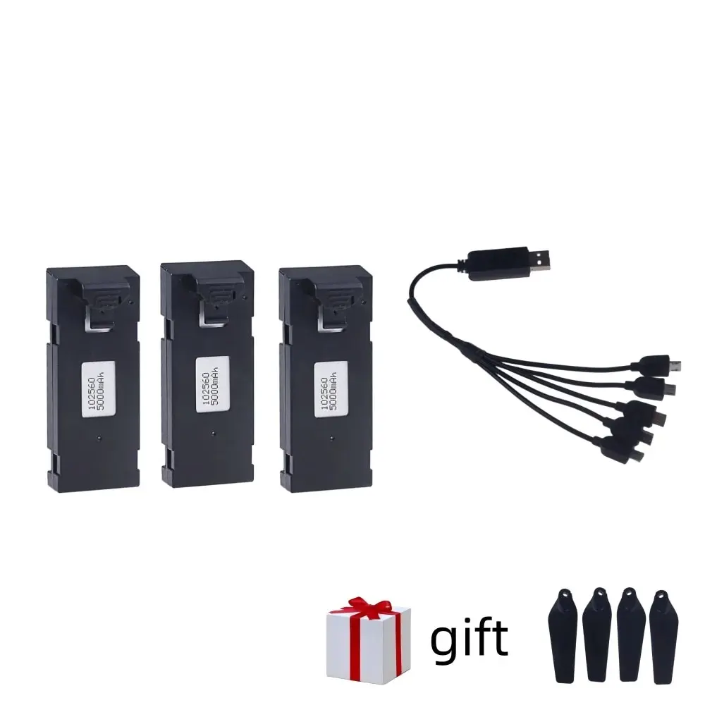 Upgrade 5000mAh E88 Batterij 3.7V Batterij Voor E88 E88PRO E99 E525 P1 K3 P10 A13 S98 RC Drone RC quadcopter Onderdelen Batterij