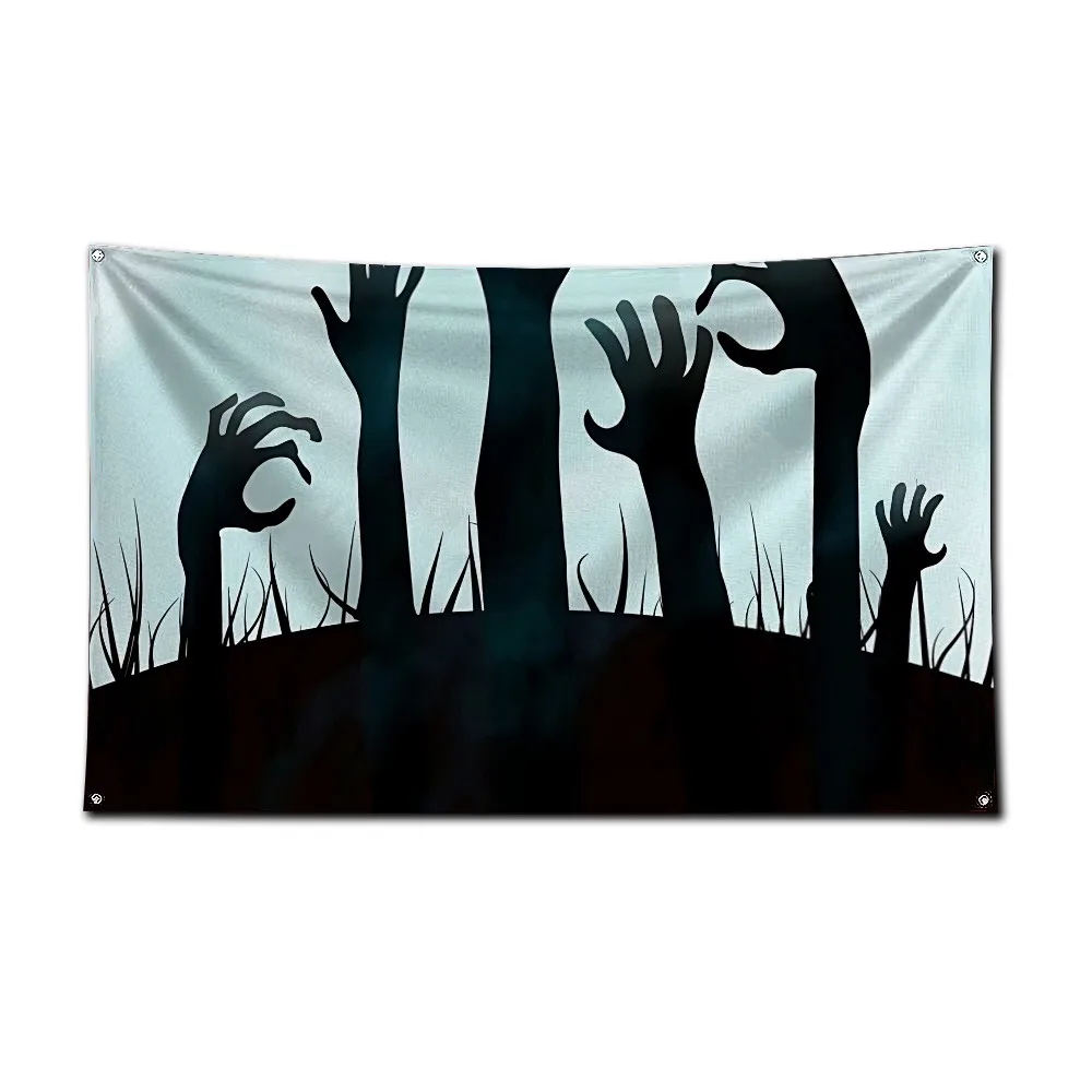 Halloween theme Flag 3X5 Ft Personalized Flags Design Your Image Funny Tapestry Poster Dorm Room, Living Room, Bedroom