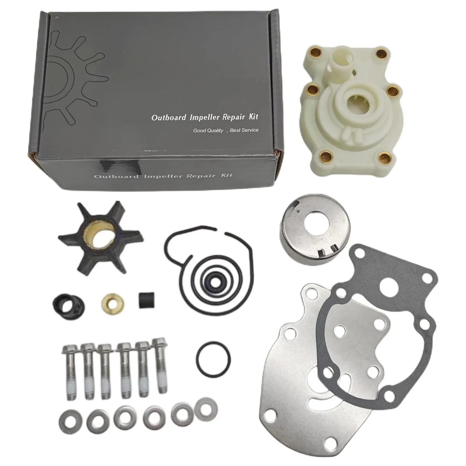 

0393630 Fits for Evinrude Johnson OMC 20 25 30 35 HP Outboard Engine Water Pump Impeller Repair Kit 393630 0391636 0777803