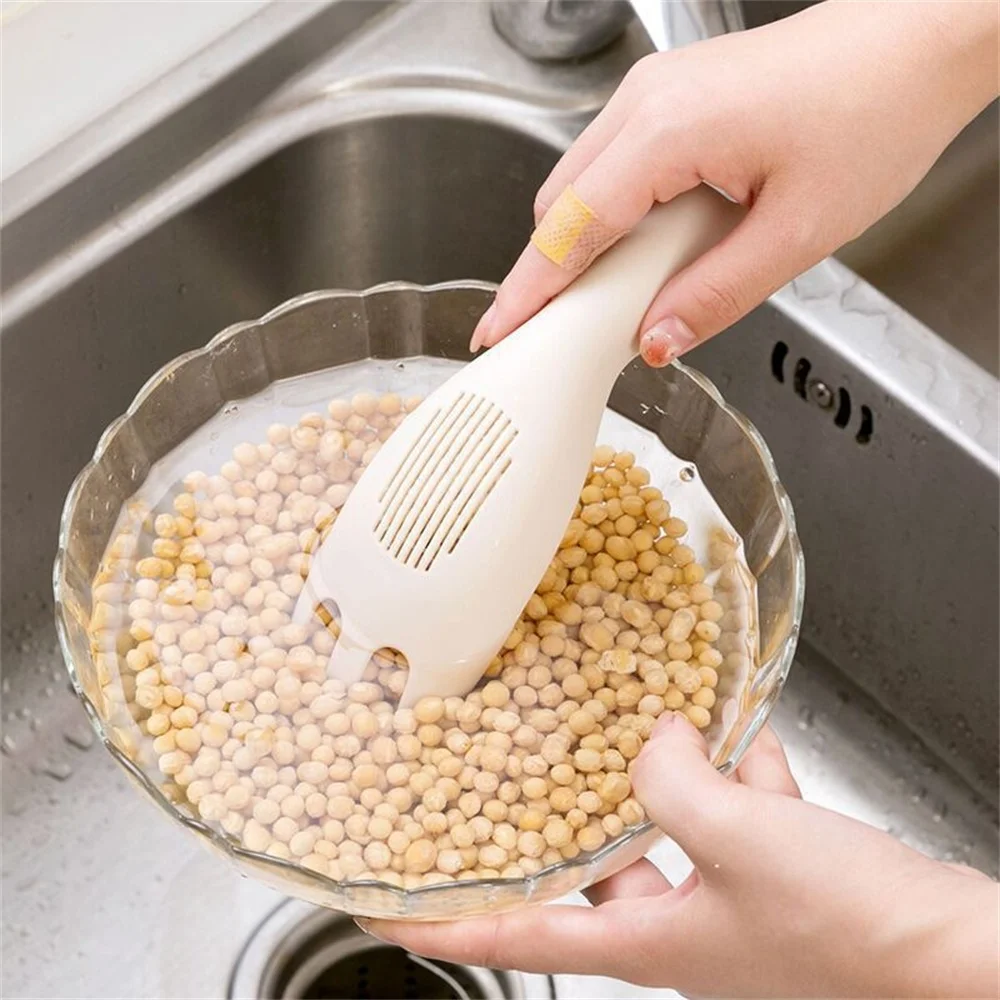 1/3/5PCS Rice Spoon Easy And Convenient Speed Up Stirring 30g White Beige Big Spoon Kitchen Rice Spoon Comfortable Grip