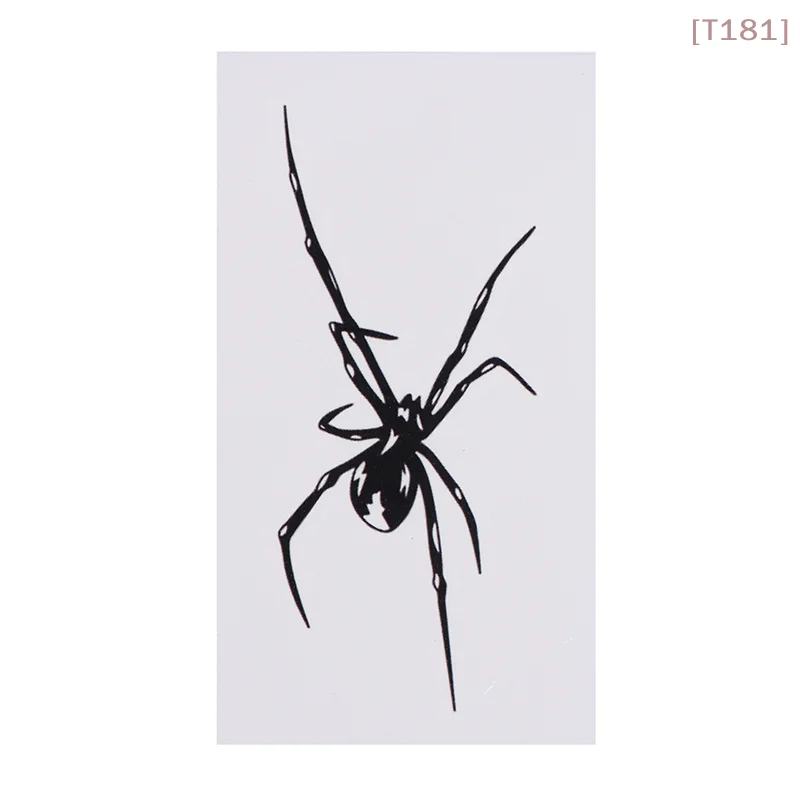 [E] 1 Sheet Spider Waterproof Temporary Tattoo Stickers, Long-lasting Waterproof For One To Two Weeks, For Arm, Leg