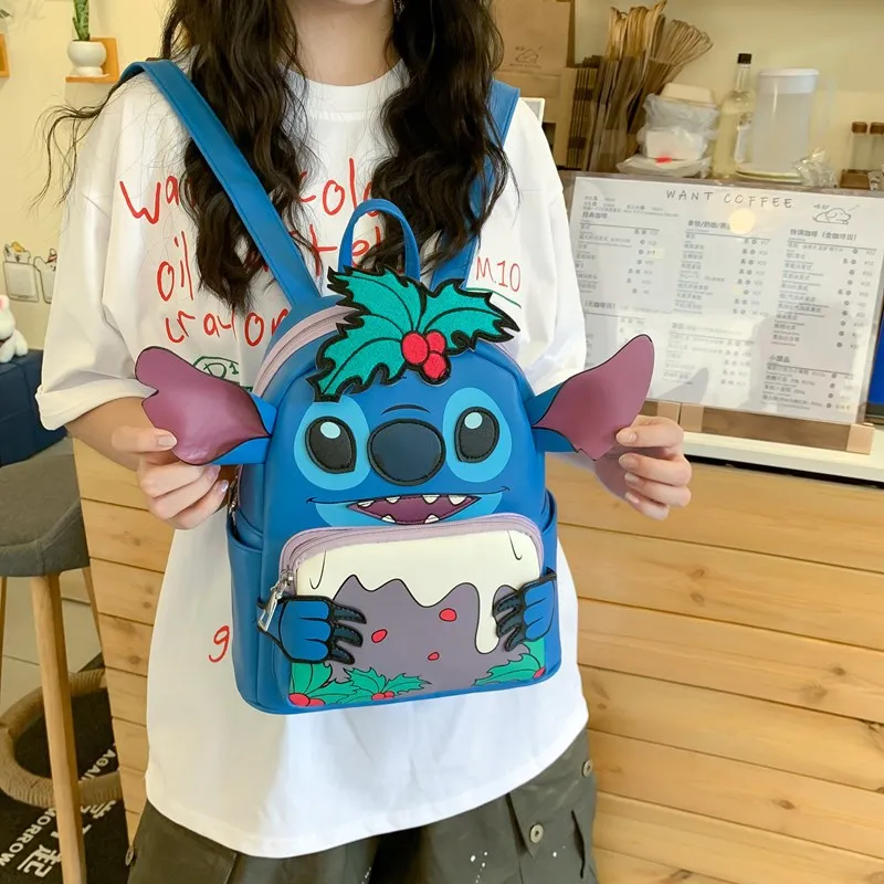 2025 ديزني جديد الكرتون طوالة ماري القط لطيف أنيق حقيبة ظهر صغيرة نزهة حقيبة ظهر صغيرة