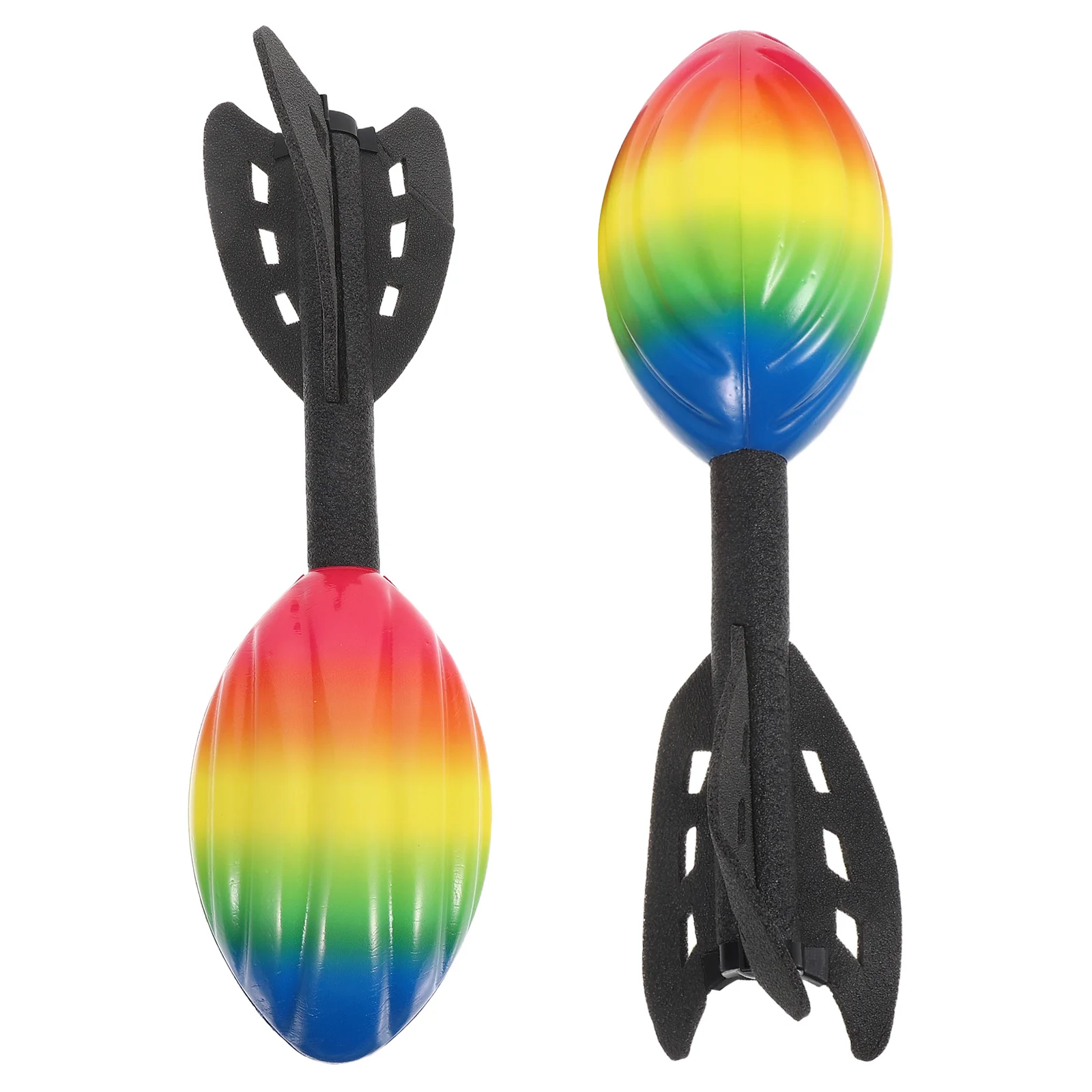 

2Pcs Rocket Launcher Hand Held PU Foam Kids Outdoor Summer Backyard Game Birthday Party Favors Mini