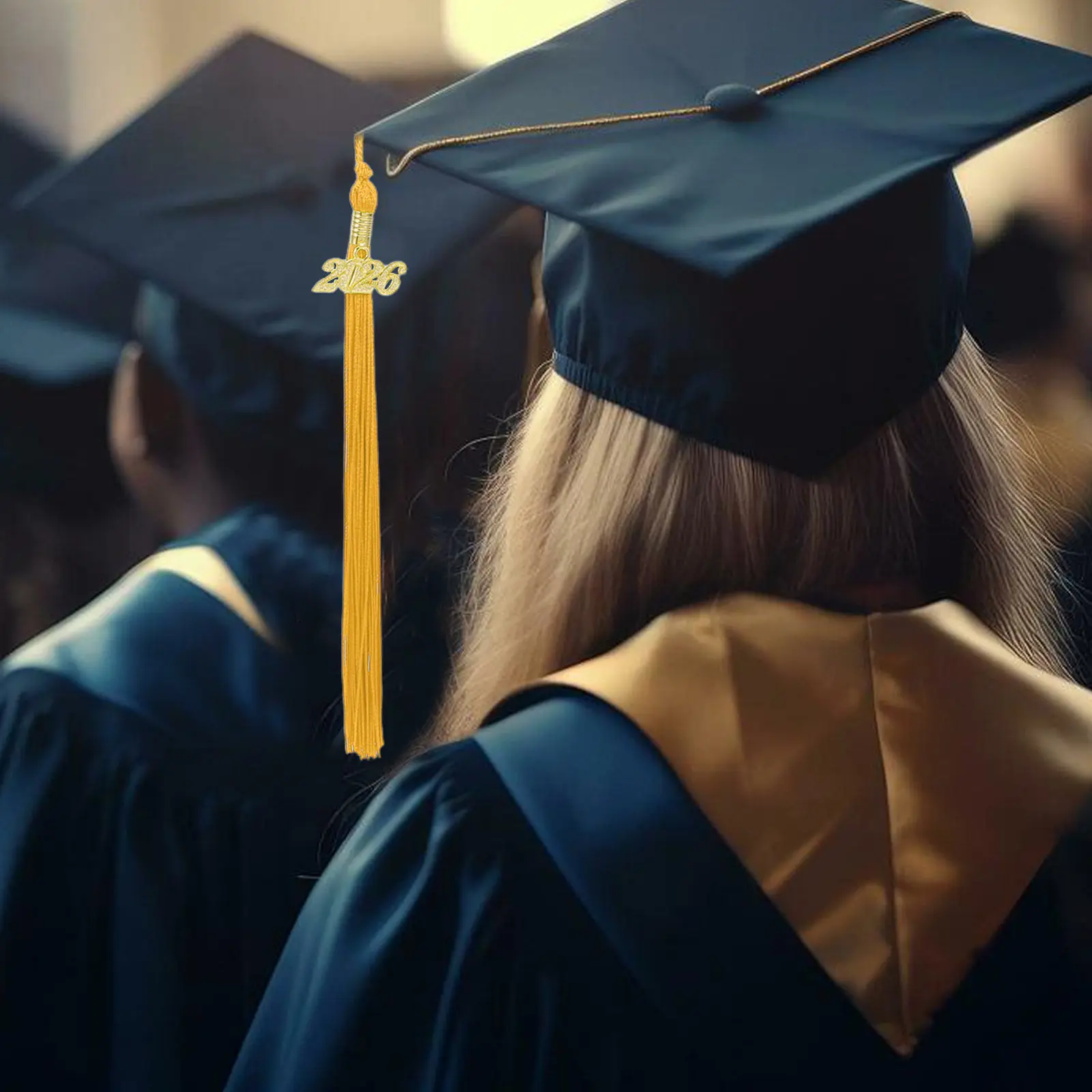 

10 шт. Элегантные кисточки-подвески для выпускных шапочек, сувенирные аксессуары для выпускной церемонии 2026 года, украшения для выпускников средней и высшей школы