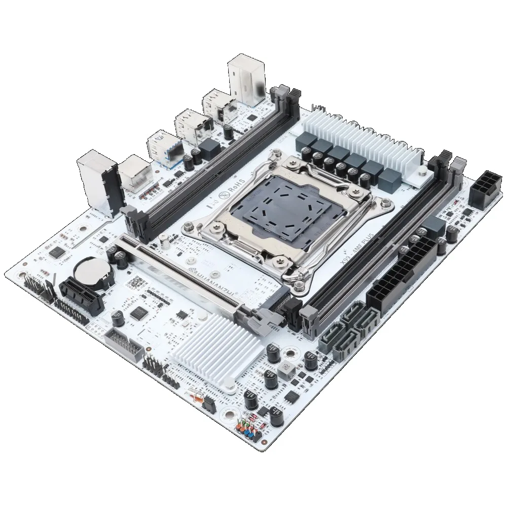 HUANANZHI X99 4MF plus Motherboard mit TPM2.0 LGA 2011-3 Unterstützung DDR4 RECC/NIC ECC Speicher NVME Konnektivität für PC
