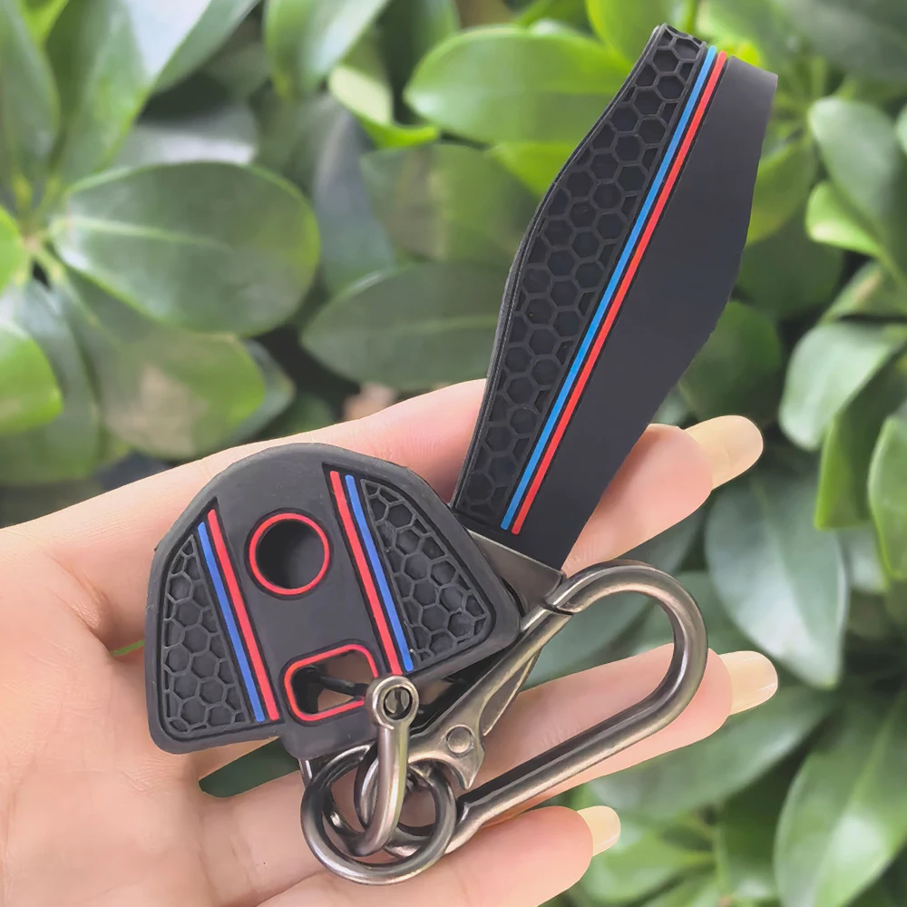 Motorcycle Key Shell Case Key Protective Case Silicone Keychain For BMW K1300S F800 R1200GS K1200R R1200RT HP4 F700GS