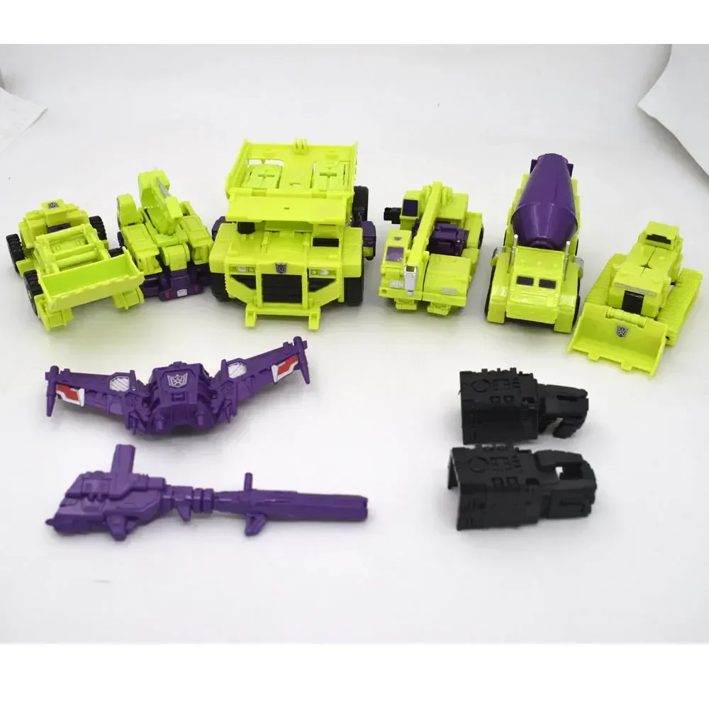 In Stock HZX 6In1 Devastator Haizhixing Transformation Toys Anime Action Figure KO G1 Robot Aircraft Engineering Vehicle Model