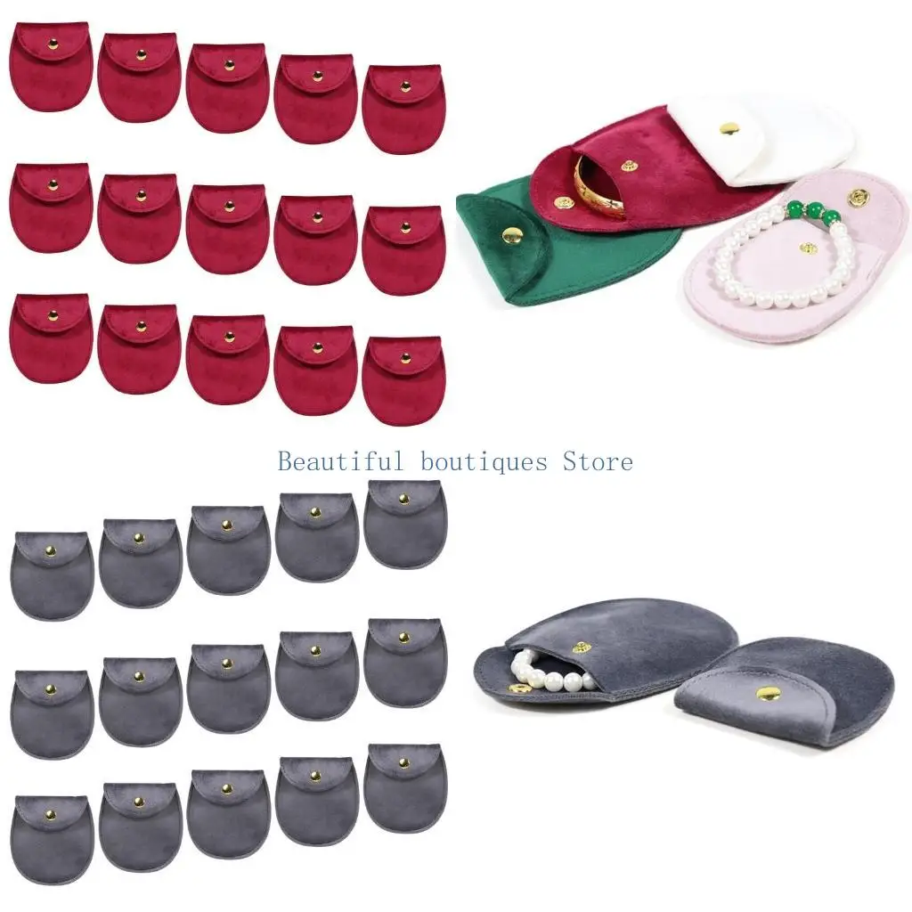 

U4LF 15pcs крепкие элегантные мешочки мягкие ювелирные организаторы для всех возрастов