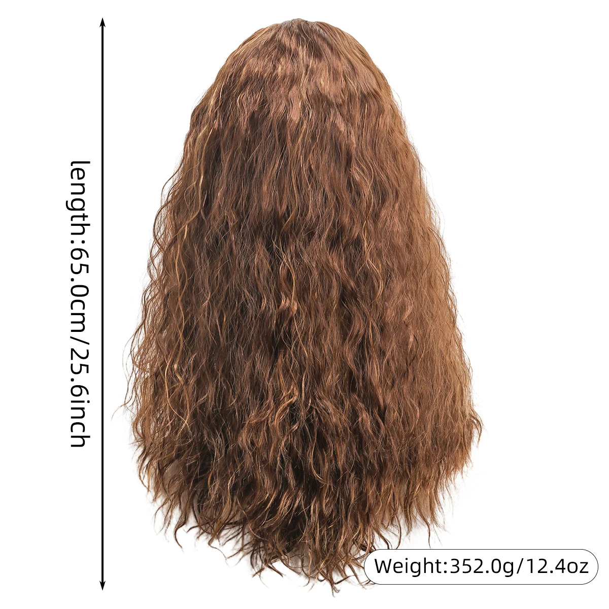 26 inch long fluffy dark brown wizard and mountaintop cave savage cosplay cosplay with bearded synthetic wig headband suitable f