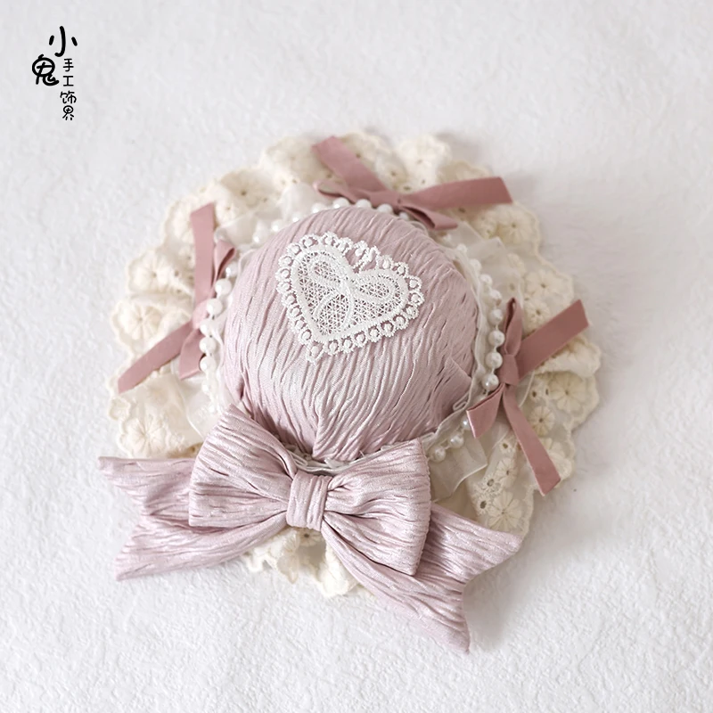 Sweet Bow Headband Lolita Daily Hair Accessories Kawaii Lolita Headband Cute Loli Maid Anime Cosplay Headband