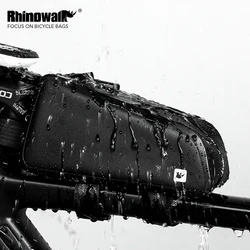 Rhinowalk Bicycle Bag Waterproof Cycling Top Front Tube Frame Bag Large Capacity MTB Road Bicycle Pannier Bike Bags RK18330