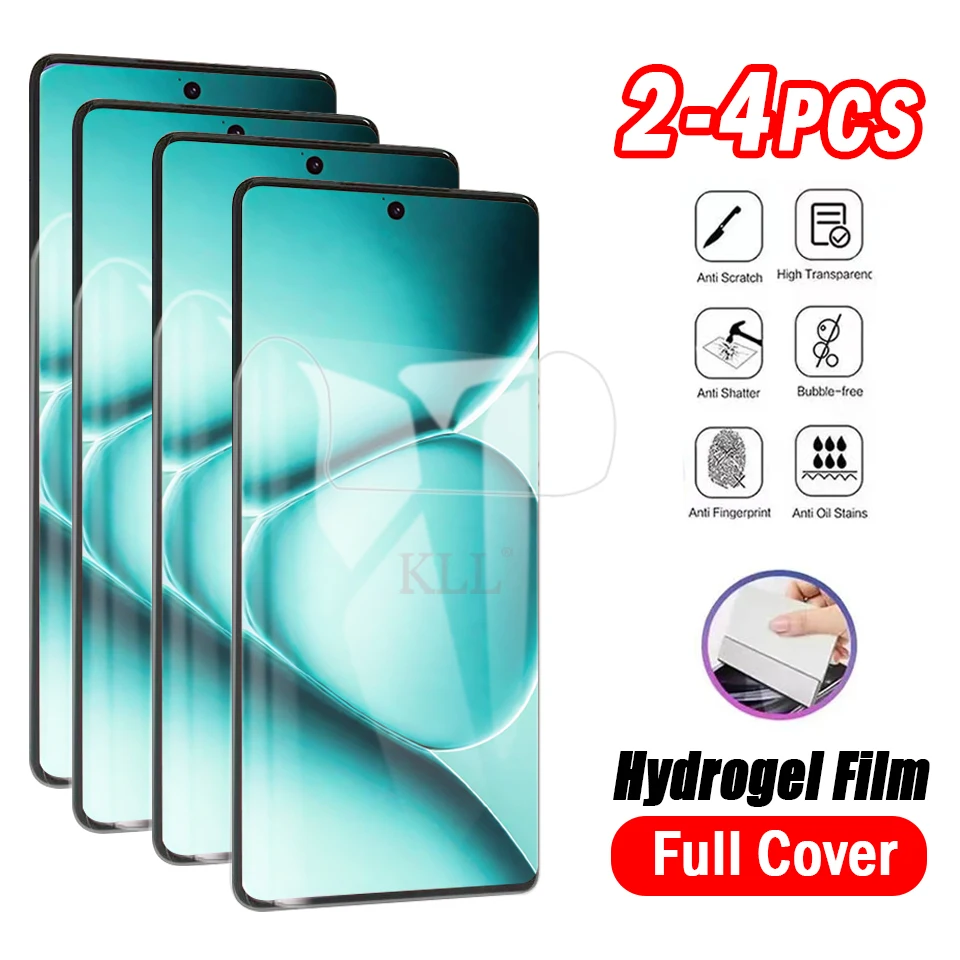 2-4 قطعة غطاء كامل هيدروجيل فيلم ل Xiaomi Redmi ملاحظة 15 14 13 برو + 4G 5G حامي الشاشة Redmi ملاحظة 15 برو 15C فيلم وليس الزجاج