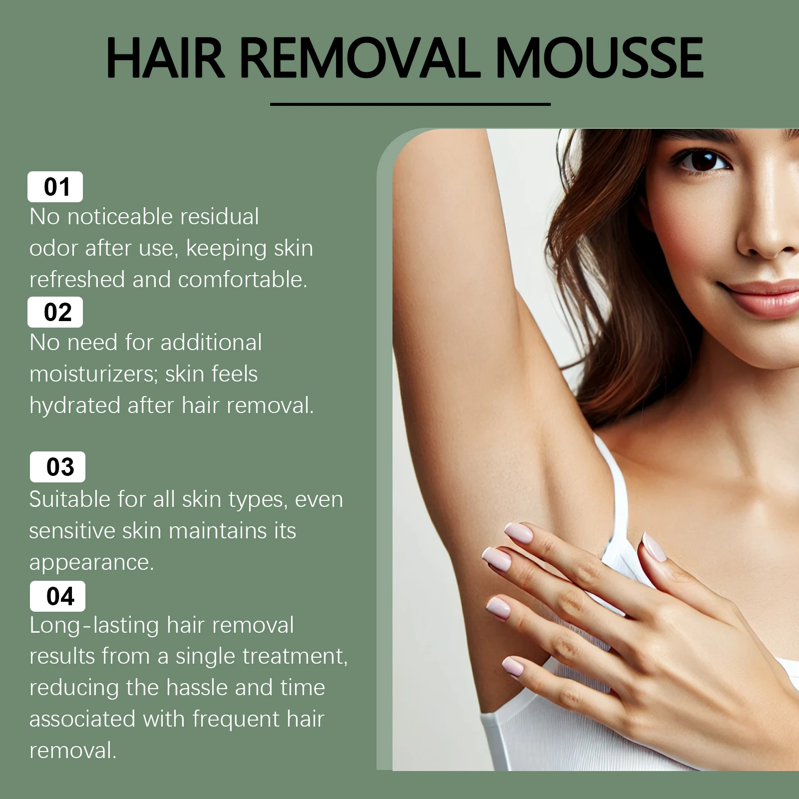 EELHOE كريم إزالة الشعر الألوة فيرا ترطيب حاجز الجلد إصلاح لينة السلس تغذي زيت جوز الهند إزالة الشعر موس رذاذ