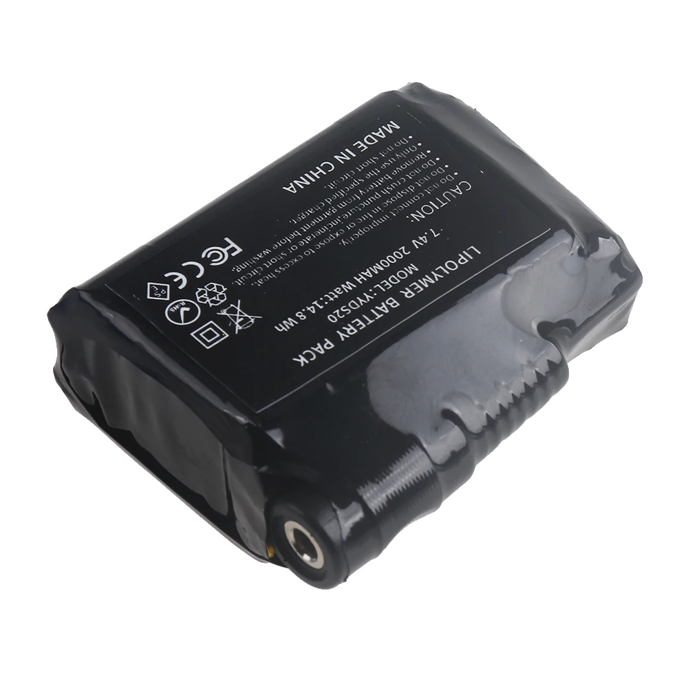 Lithium Polymer Battery for Heated Gloves Vest Socks 7.4V Rechargeable Battery 2000/3000/6800/10000mAh with USB Heating Clothes