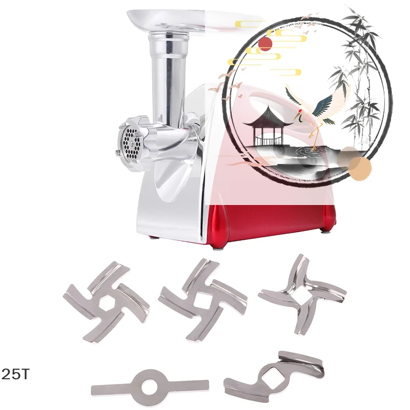 Meat Grinder Parts Mincer Blade Food Grinding Blade Knife Cutter Replacement fits for Braun Panasonic Vitek Scarlett Elenberg