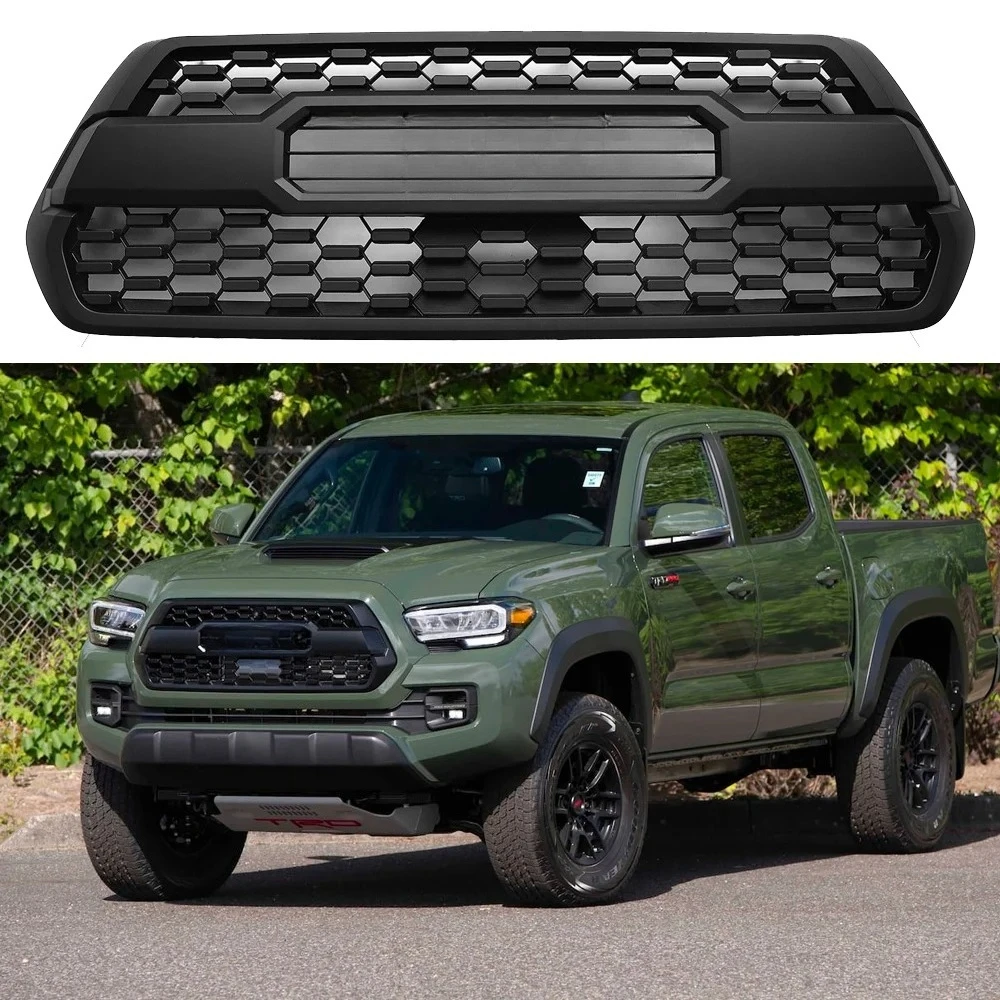 Auto Front air intake grille For Toyota 2016-2022 Tacoma SR SR5 TRD Front Bumper Grille Hood Grill Mat Car Refit Accessories