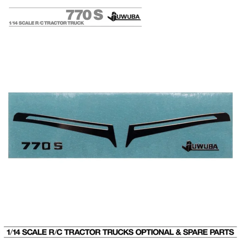 Autocollants à sourcils en métal pour camion à benne basculante Tamiya RC 1/14 SCANIA 770S 6X4 56368 8X4 56371, accessoires de mise à niveau de voiture