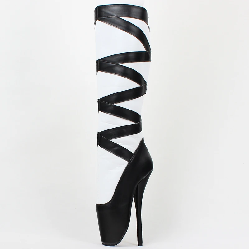 18CM High Heel Ballet Knee High Boots Cosplay Style Size36-46