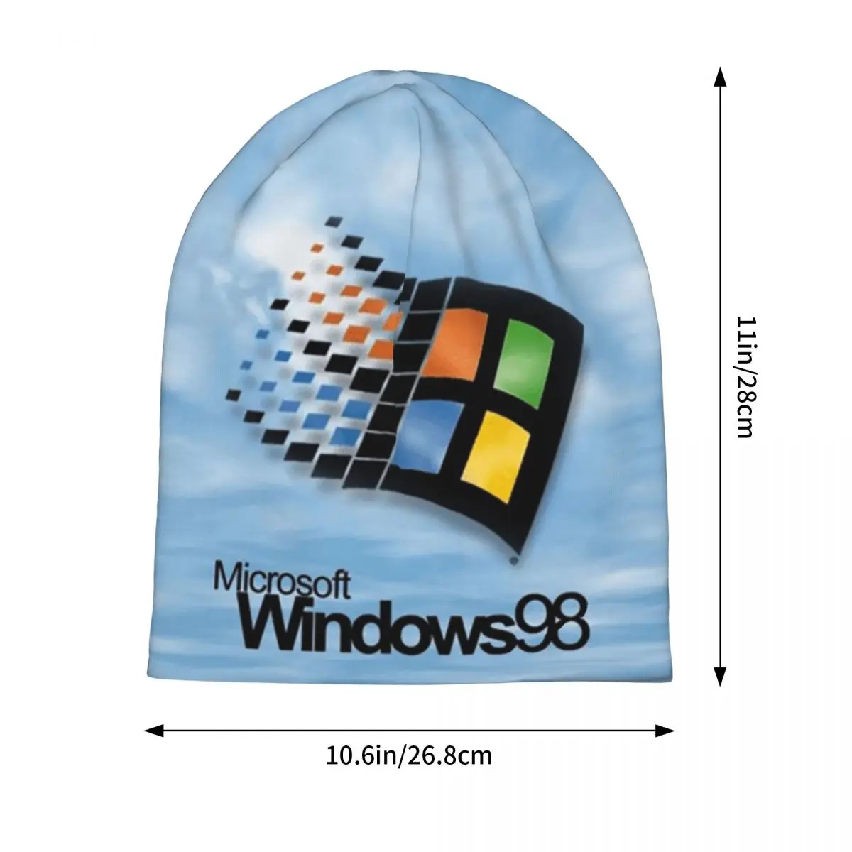 Windows 98 Start Screen Unisex Adult Beanies Caps Knitted Bonnet Hat Warm Fashion Autumn Winter Outdoor Skullies Hats