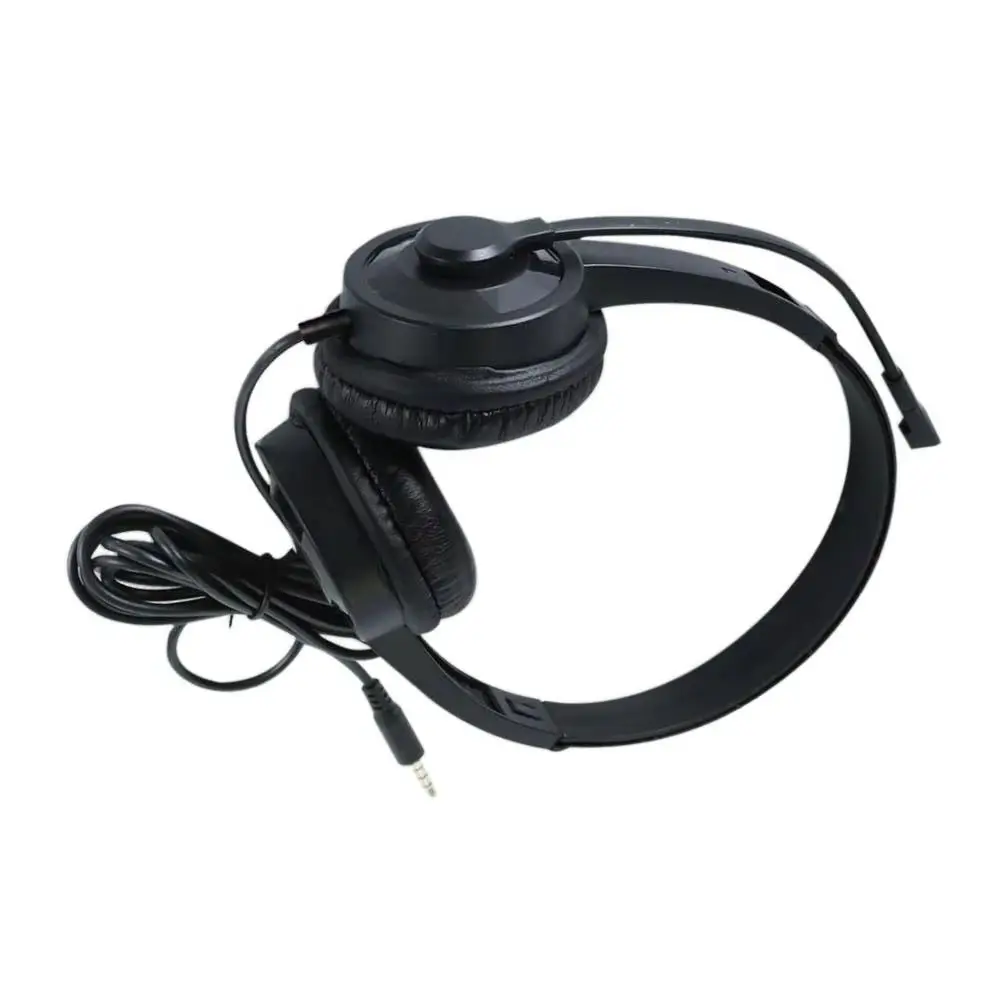 Head mounted Headphone Call Center Office School Business Headset 3.5mm Interface Without Tuning 1.5M Wired Computer Earphone