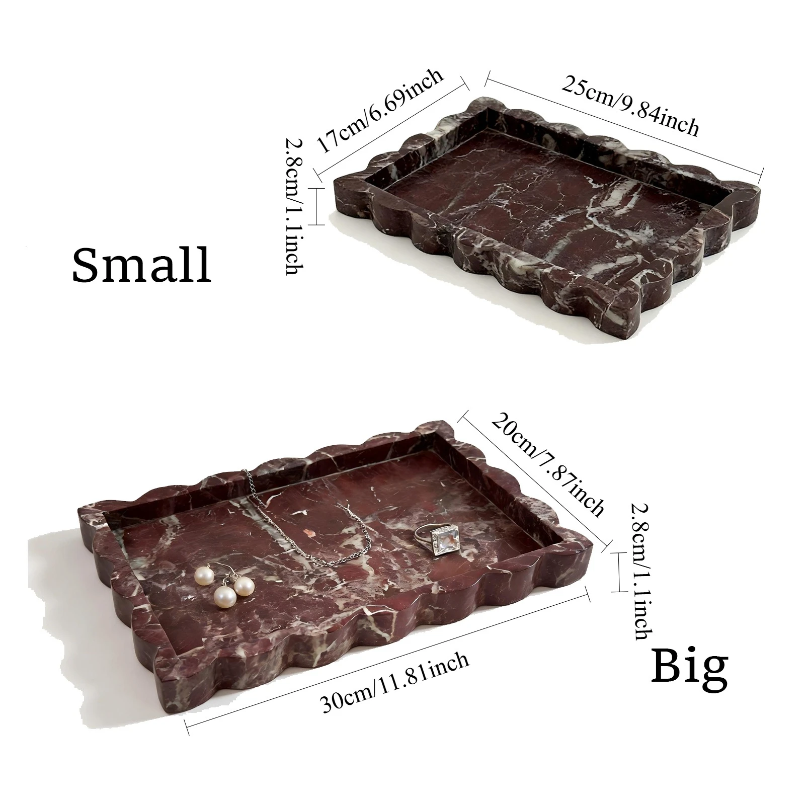 Natuurlijke paarse Ross gegolf - Marble Serving Board recensie en prijs