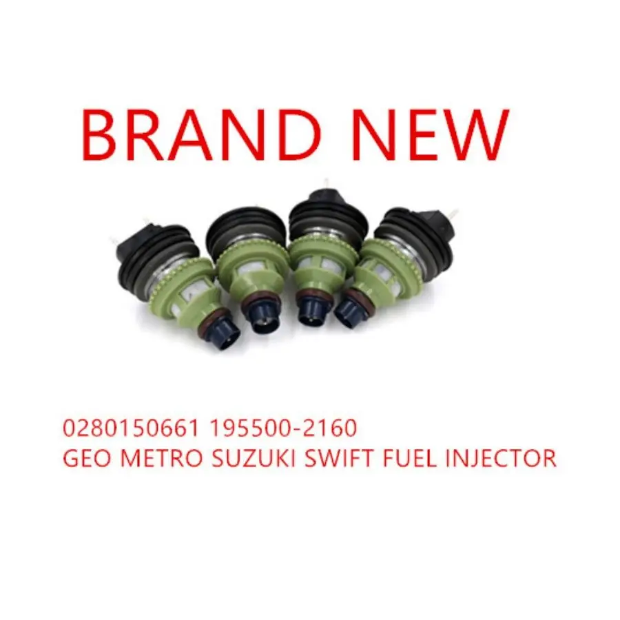 Free shipping High quality CHEVY GEO METRO SWIFT FUEL INJECTOR 0280150661 195500-2160 for Suzuki Jeep