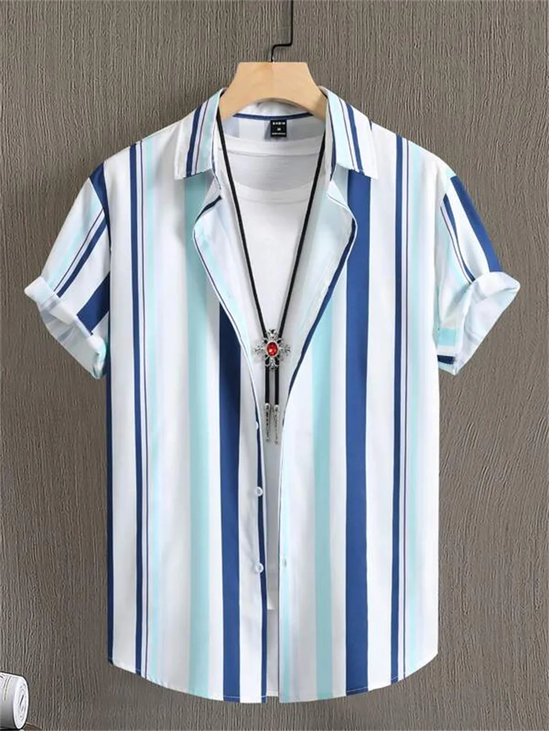 Camisas de manga corta con estampado de Tokio para hombre, camisa de playa de verano, Tops casuales de vacaciones Hawaianas, ropa de moda de secado