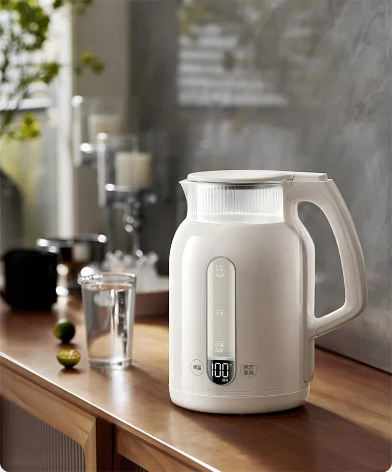 

Electric Kettle SW-15E36L 1.5L Household Appliances Water Boiler 1500W 316L Stainless Steel Glass Teapot