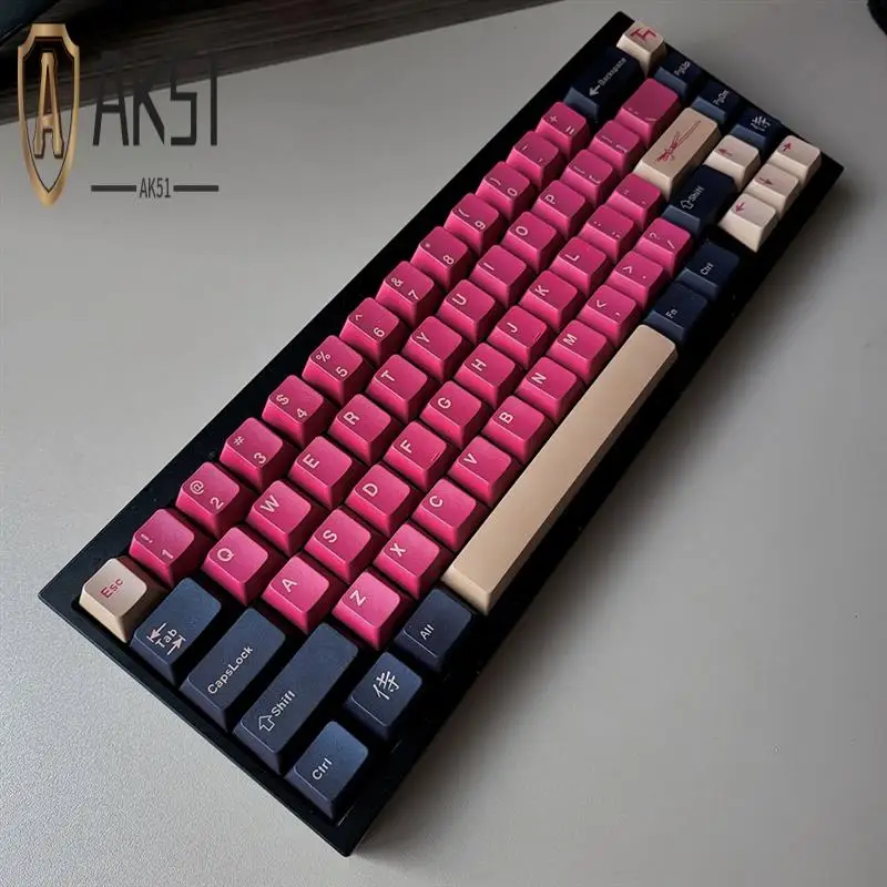 

AK51-Keycaps Pbt Cherry Profile Red Samurai Big Set Key Caps Key Caps