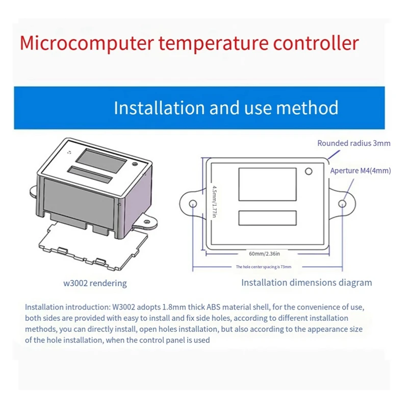 110-220v/1500w XH-W3002 computer gesteuerter digitaler Temperatur regler intelligenter Controller + US-Stecker