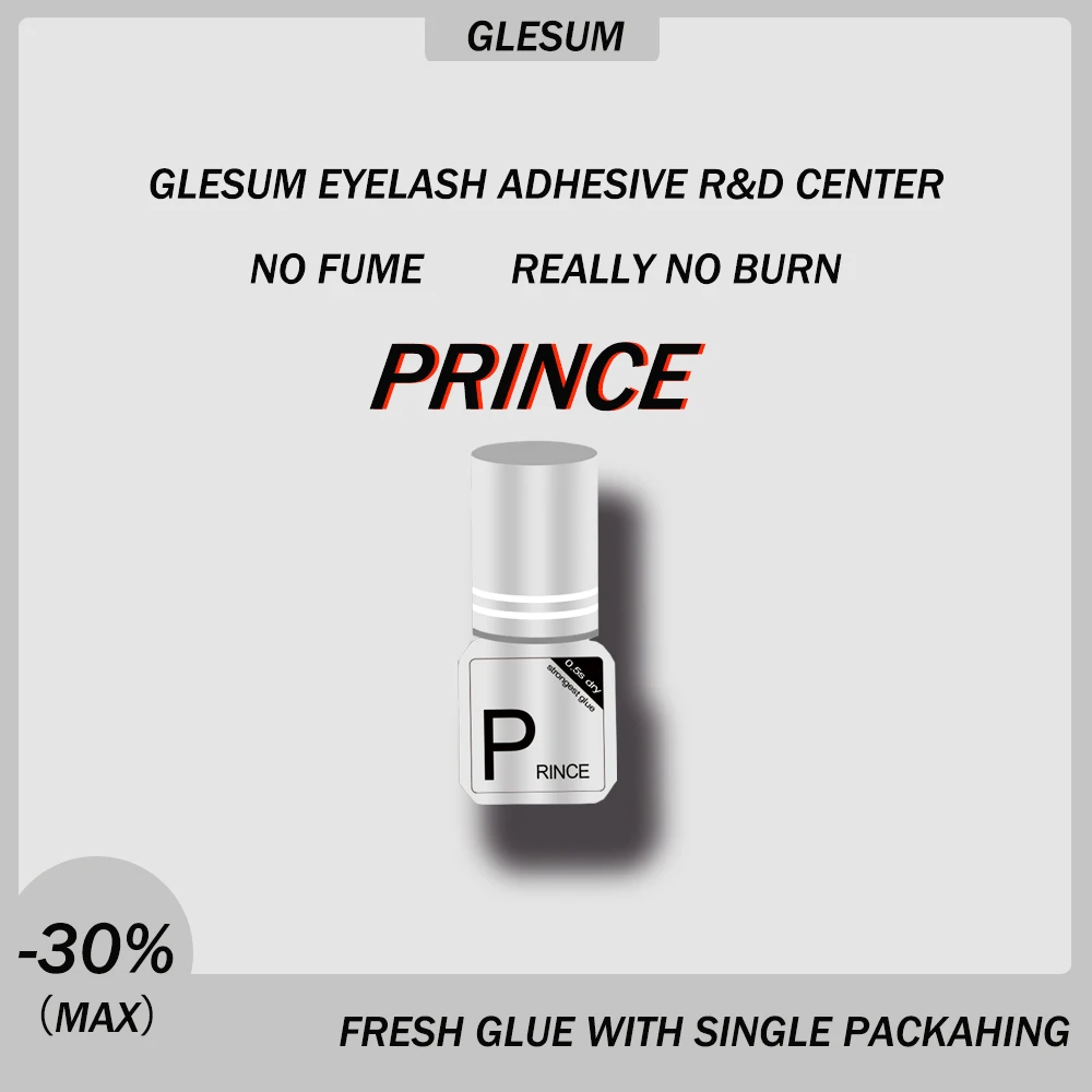 Glesum New Technology Strongest And Long Retention Time 0.5s-1s Fast Dry Prince Eyelash Extension Glue Salon Lashes Adhesive