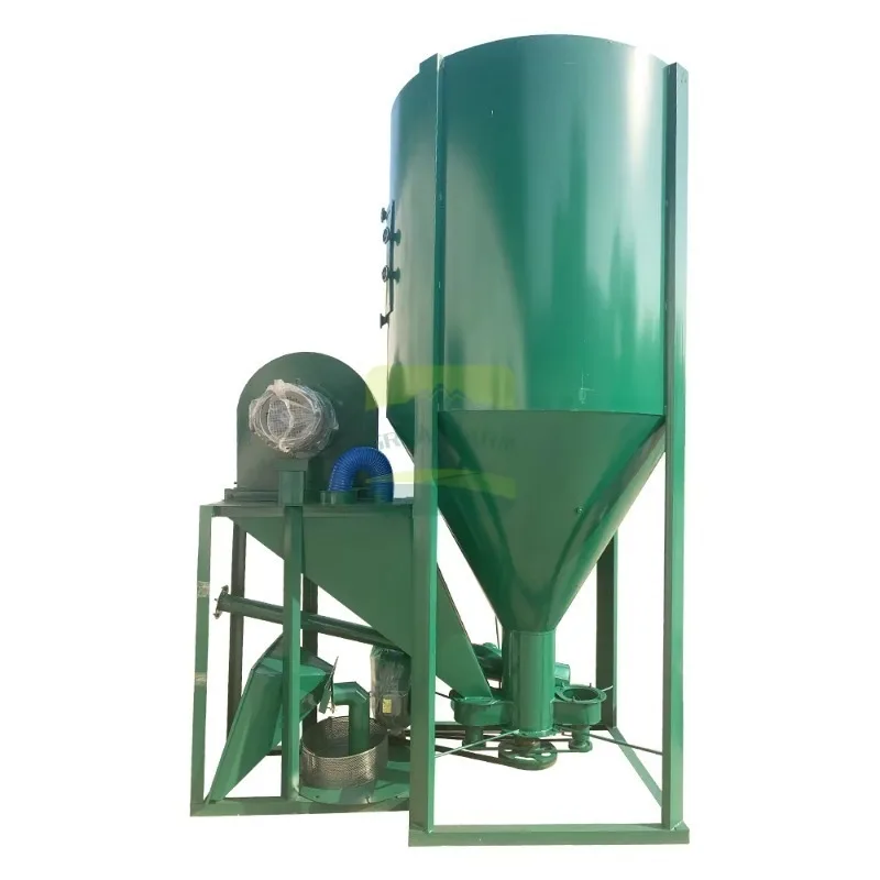 

New Stainless Steel Animal Feed Grinder and Mixer 600/h Capacity for Small Farm Pig Cow Sheep Feed Production