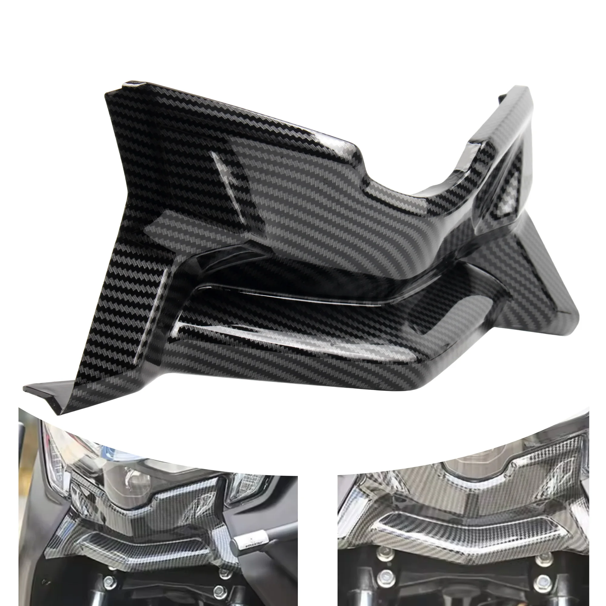 Motorcycle Winglets Aerodynamic Wing Middle Cover Front Fairing Spoiler Protector For Yamaha NMAX 155 V3 2025 Modified Parts - view 5