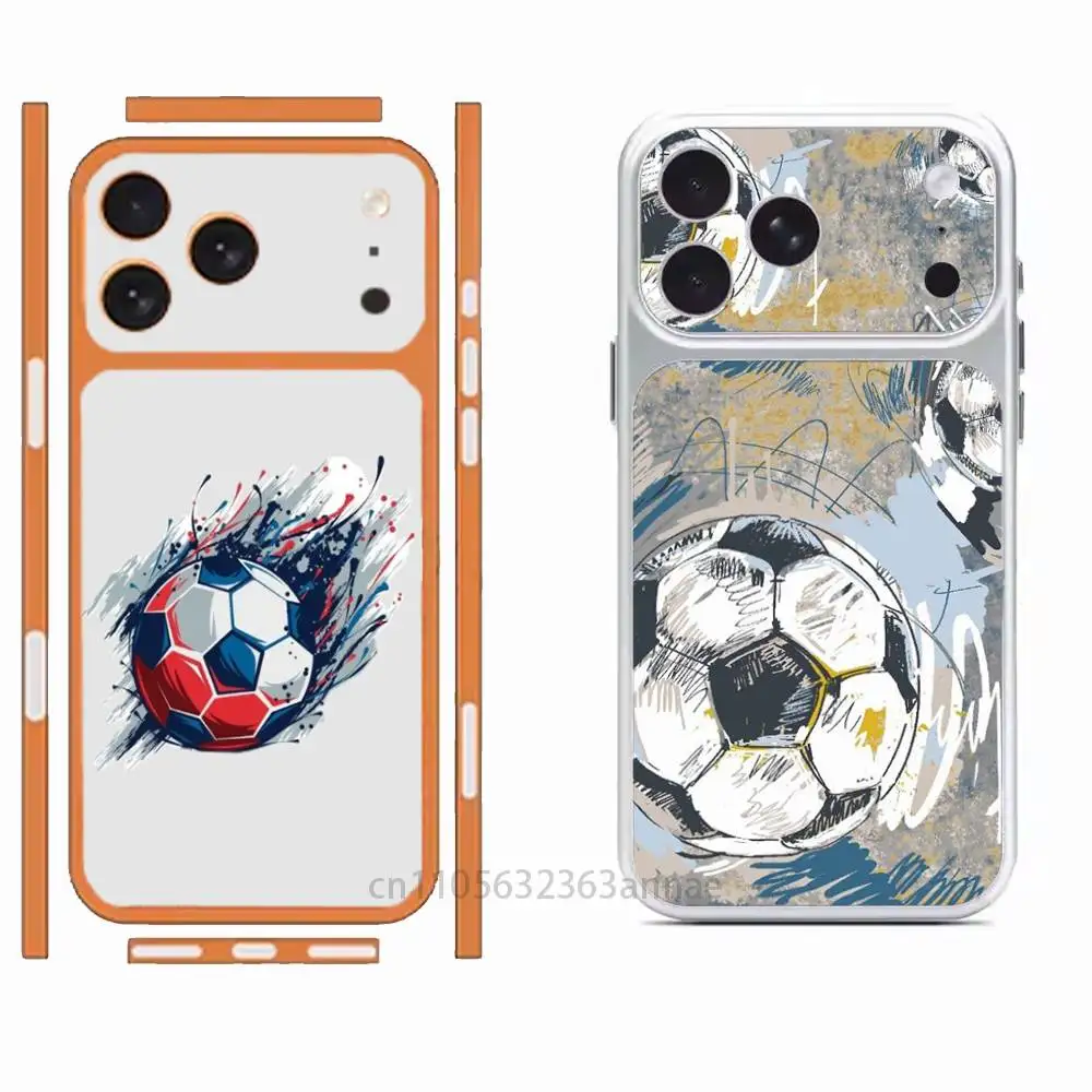 

Fire Football Soccer ball HD/Matte Full Coverage Films For iPhone 17 Pro Max 17 Pro