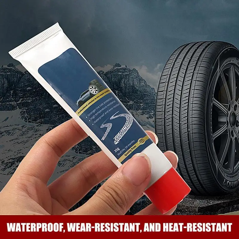 

Tire Repair Glue 35g Strong Adhesive Rubber Cement Tire Repair Instant Strong Tools Wear-resistant For Broken And Damage Tire