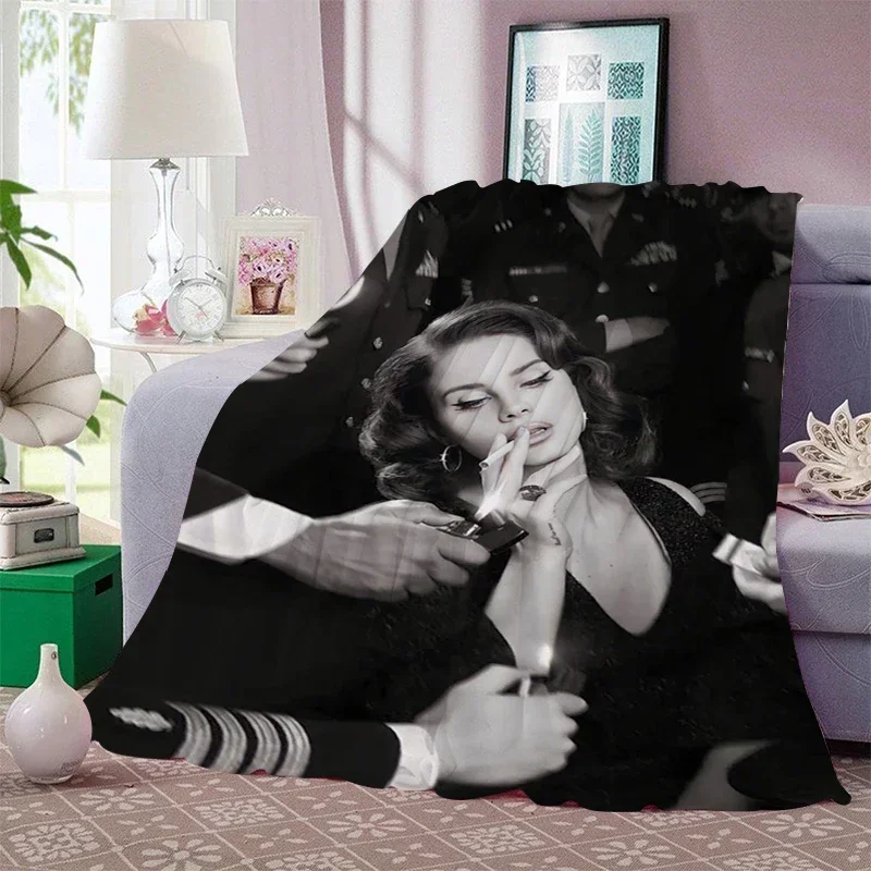 Digital Print Bed Blanket Sofa Winter Warm A-Lana Del A-Reys Fleece Camping Nap Fluffy Soft Blanket Microfiber Bedding King Size