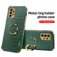 Car Magnetic Holder Stand Leather Case For Samsung Galaxy A13 4G A23 A33 A53 A73 5G A 13 23 33 53 73 2022 Silicone Cover Fundas