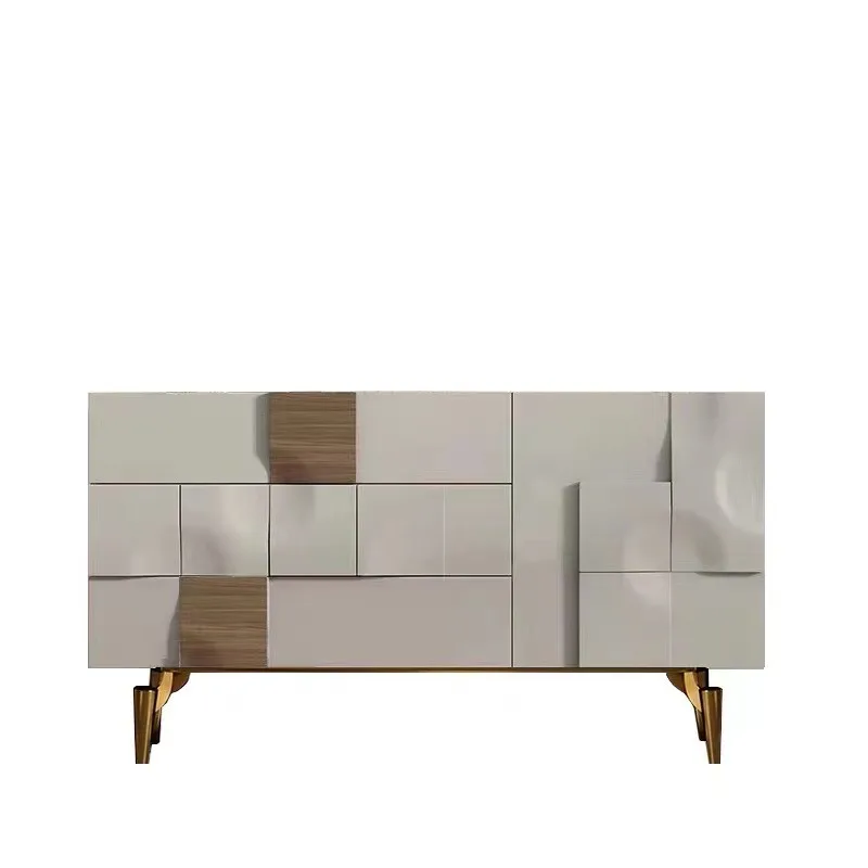

side cabinet Modern simple light luxury Multifunctional home against the wall Living room locker Decorative storage
