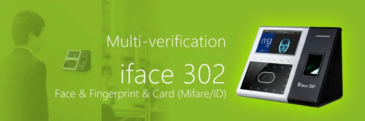 Uface302 Facial Fingerprint Time Attendance And Access Control Password Proximity Card Time Attendance Terminal Payroll System
