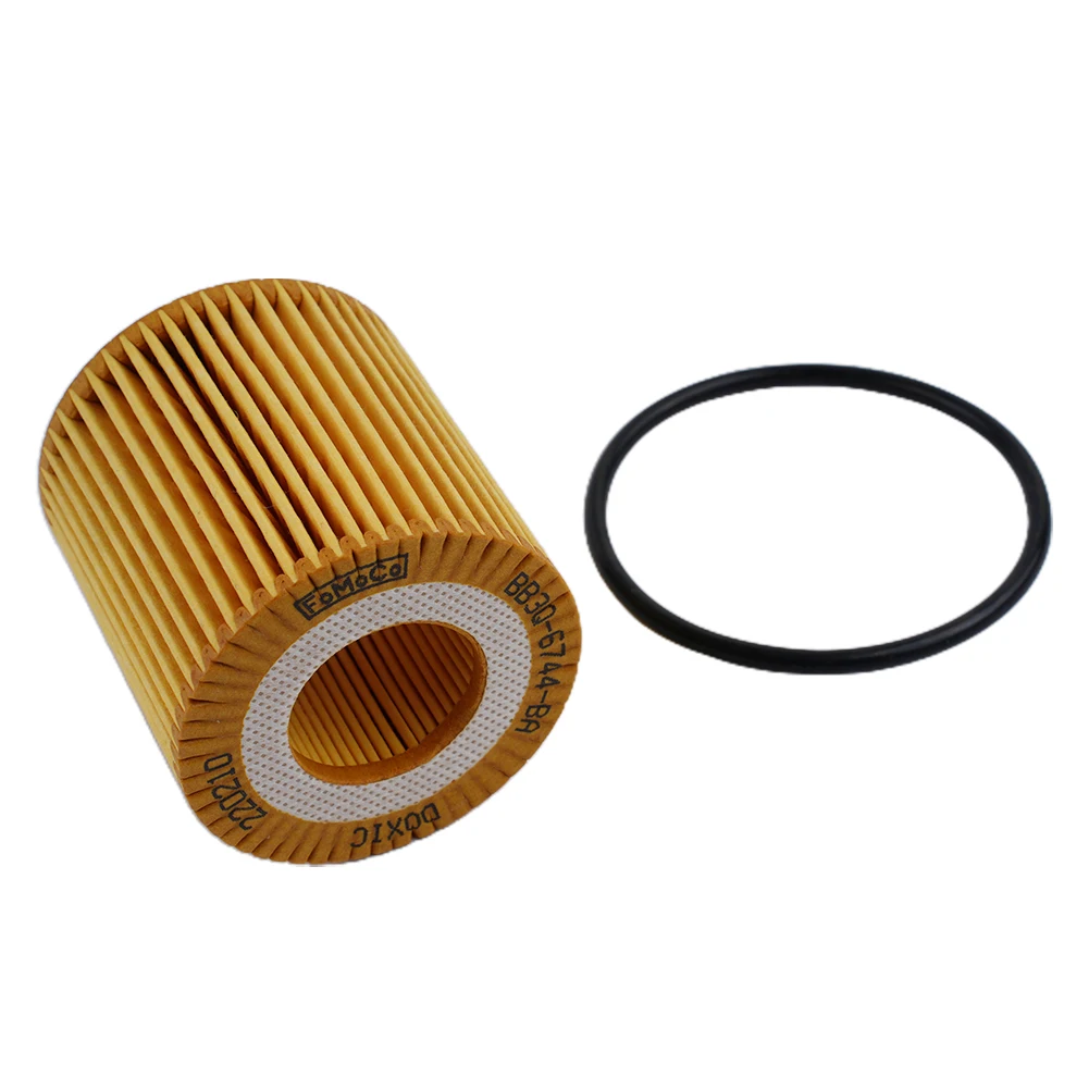 Filtro de óleo para motor de carro, substituição plug-and-play, fácil instalação, amarelo, sem montagem necessária, BB3Q-6744-BA