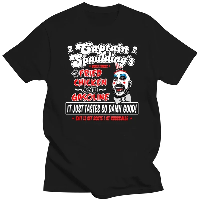 Captain Spauldings Fried Chicken Men Black T Shirt Rob Zombie The Devil Rejects