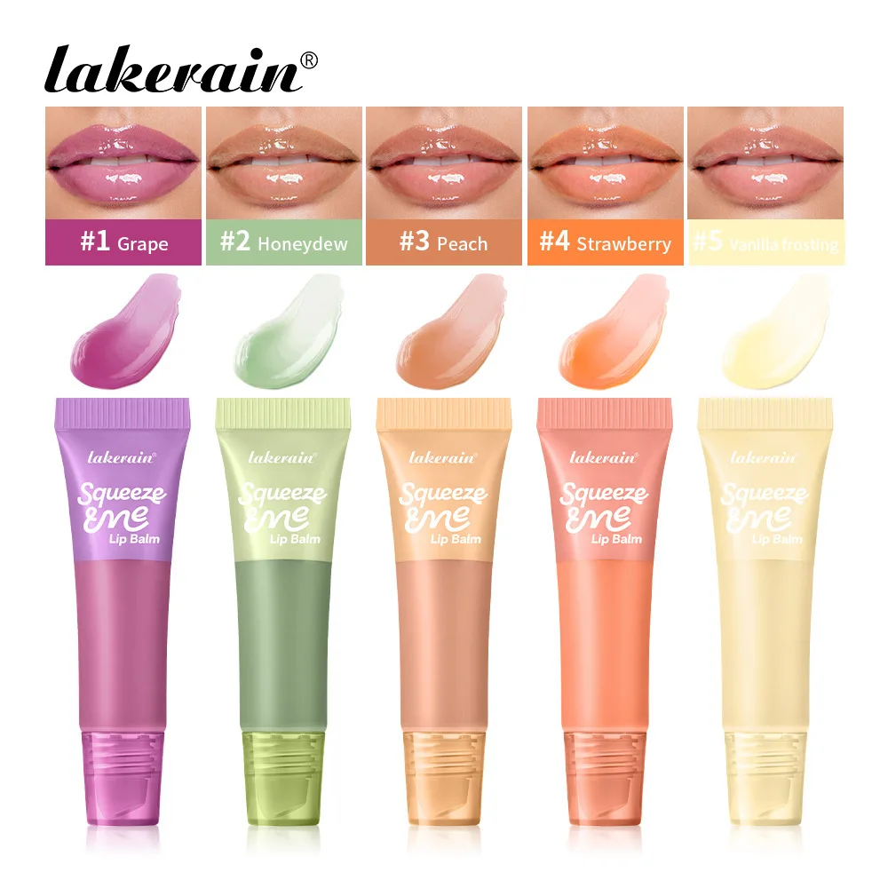 Fruit‑Infused Tinted Lip Balm, Hydrating Moisturizing Nourishing Lip Care, Lightweight Glossy Lip Makeup, No Need for Removal